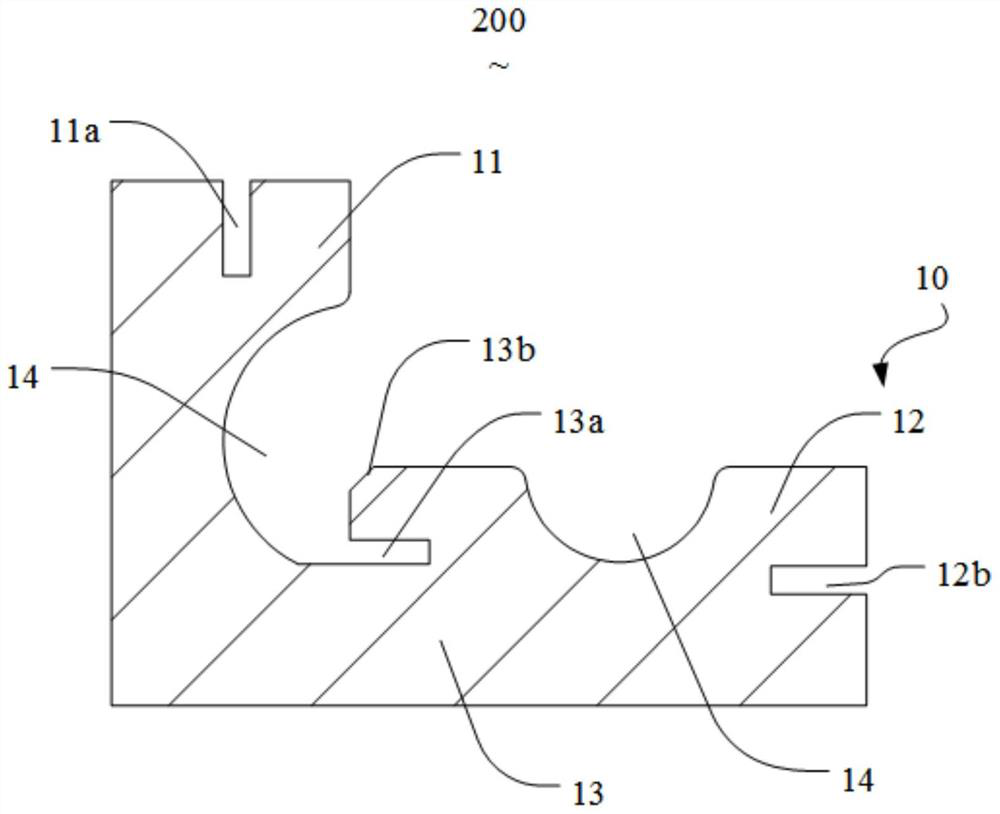 Wall brick, cornice brick, connecting back plate, outer wall body and cornice