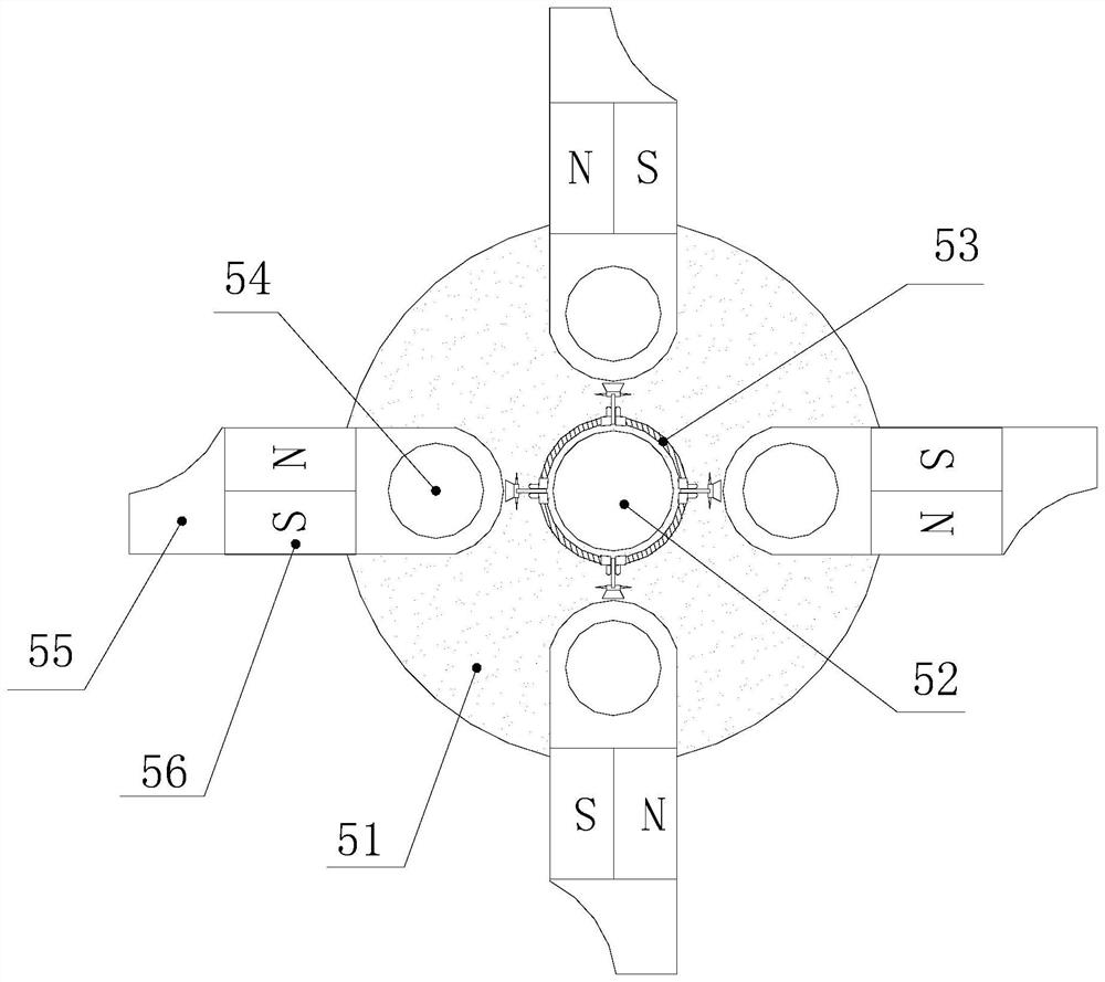 A cement deblocking machine with magnetic resonance crushing function