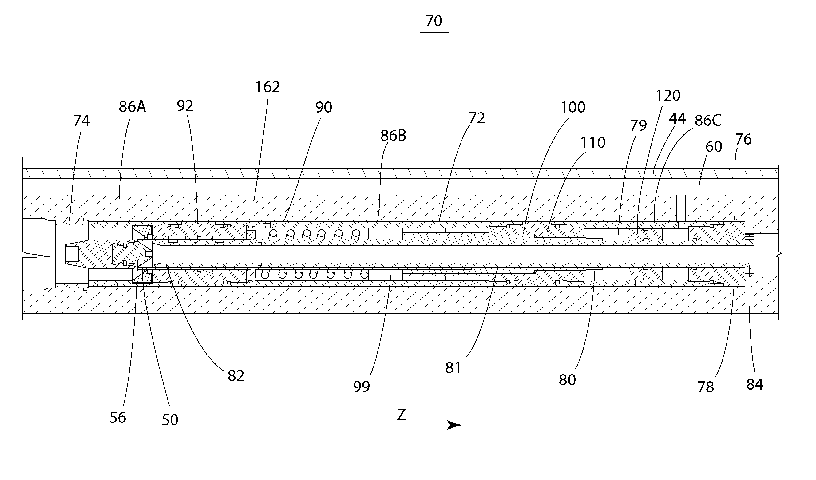 Drill string valve and method