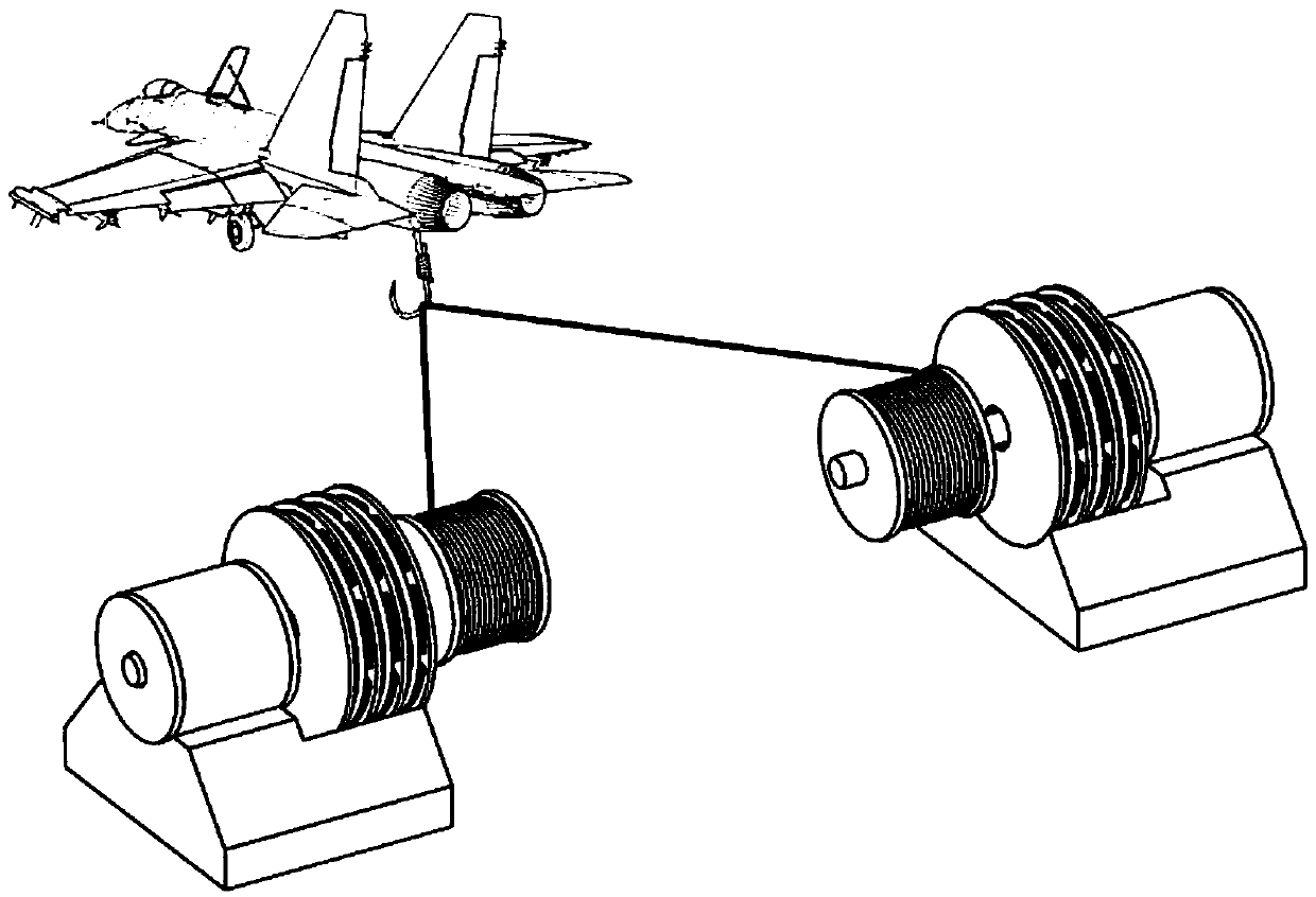 Aircraft Landing or Landing Electromagnetic Arresting Device