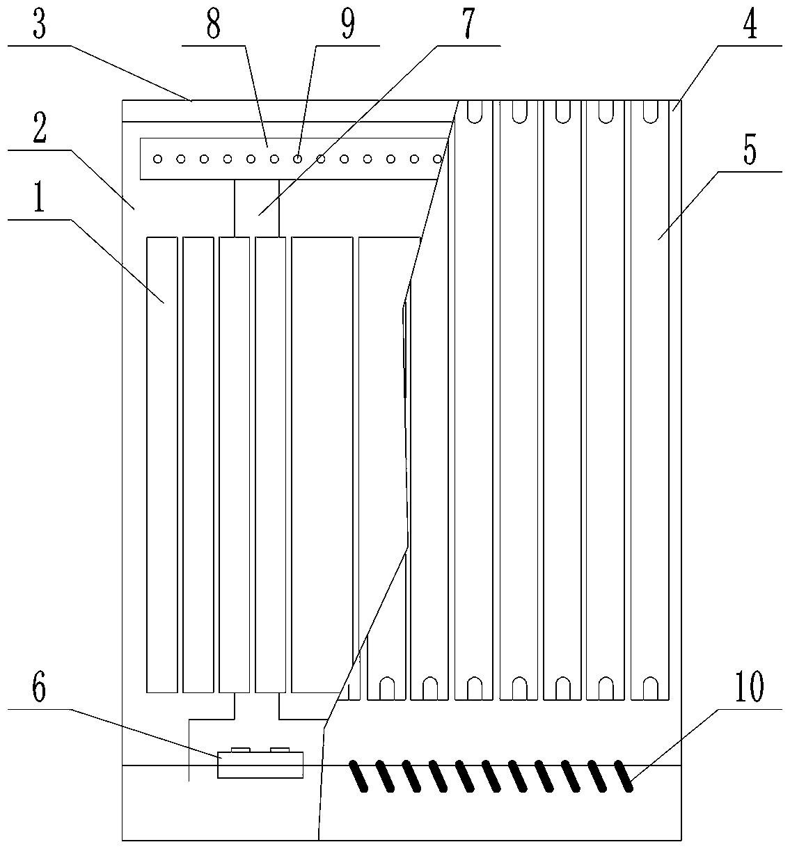 Cabinet and server cooling device