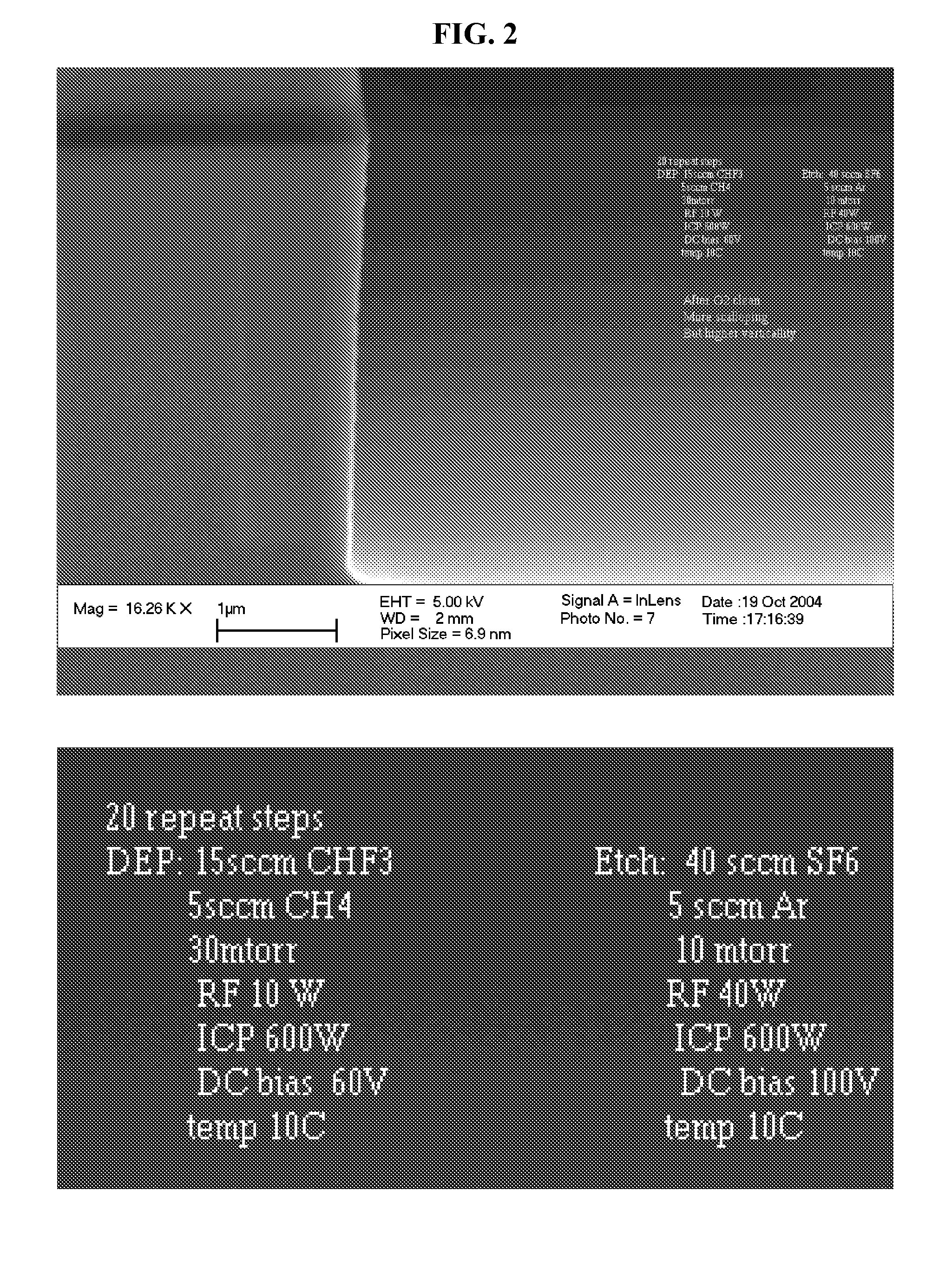 Etching radical controlled gas chopped deep reactive ion etching