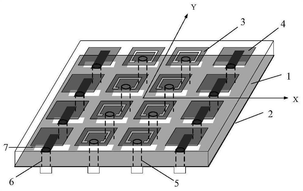 Integrated Microstrip Array Antenna Based on Radiation Scattering