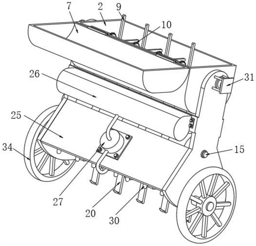 Sprinkling irrigation and fertilization device for camellia oleifera planting and using method