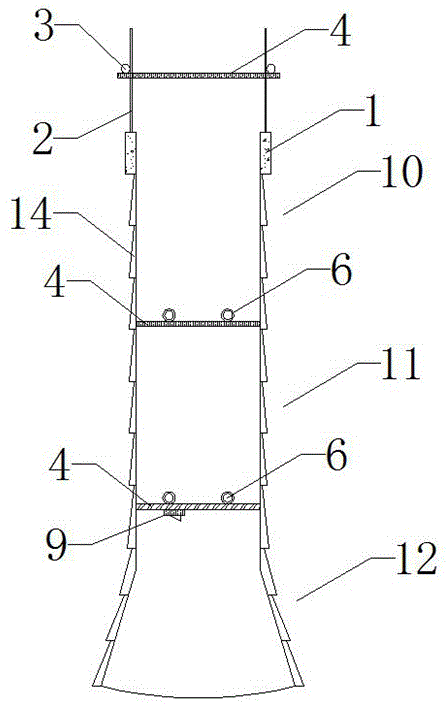 Uplift pile construction method without rock blasting