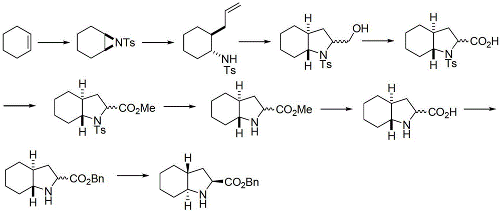 A kind of preparation method of trandolapril intermediate