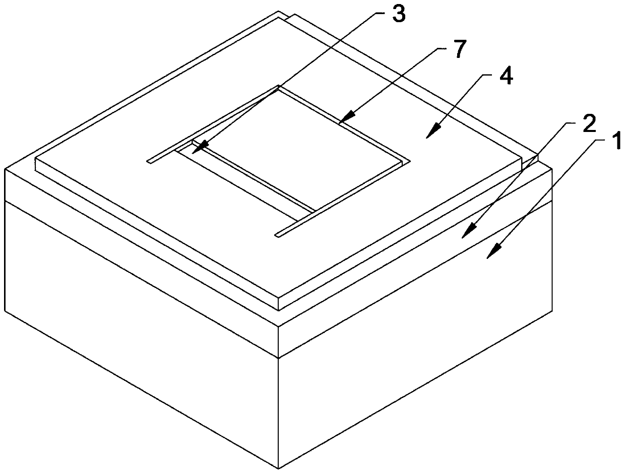 Capacitance-cantilever beam miniature electric field measurement sensing device based on inverse piezoelectric effect