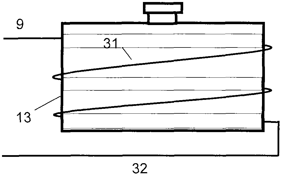 Nozzle structure used in internal-combustion motor tail gas treatment device