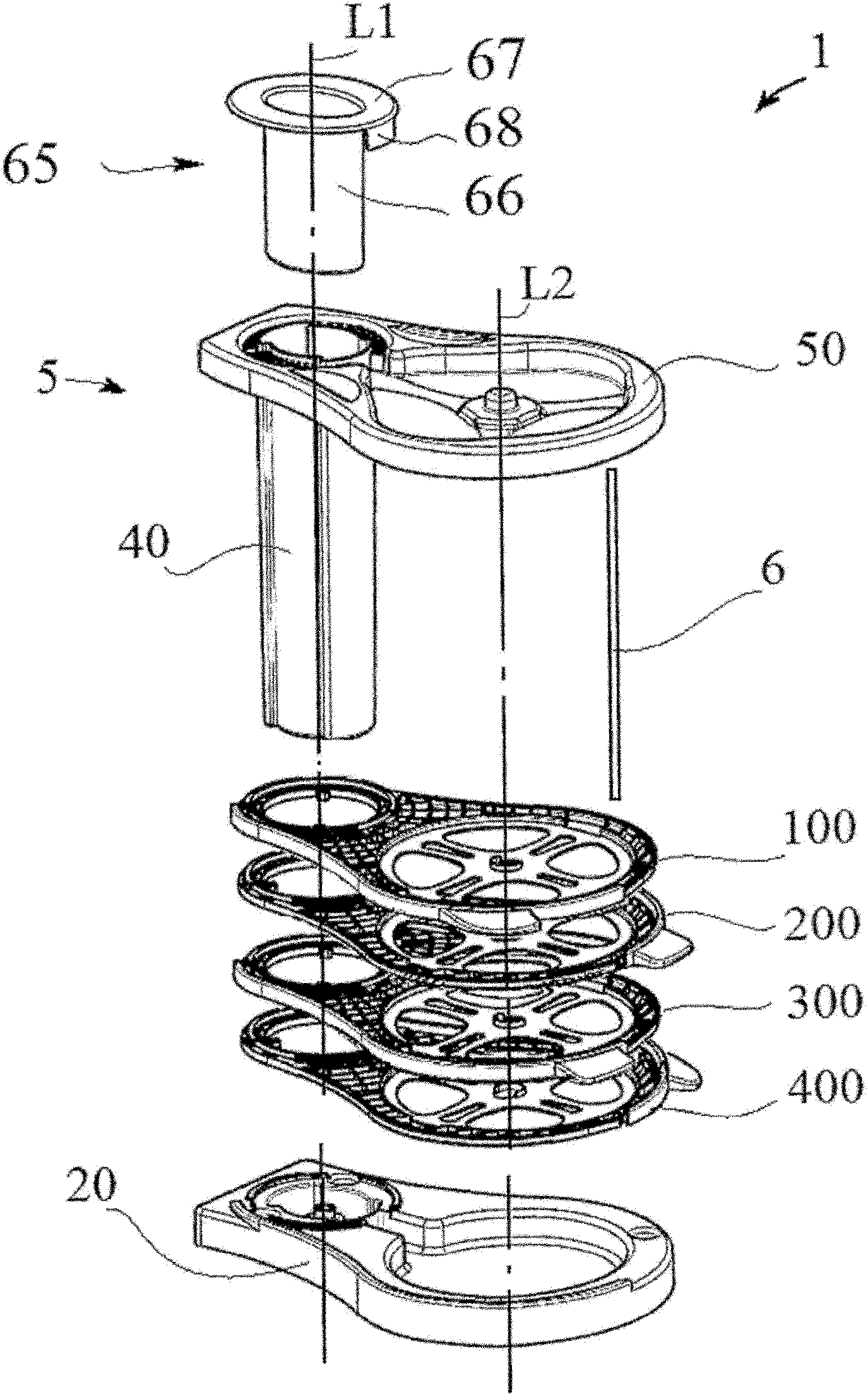 Device for storing compact discs