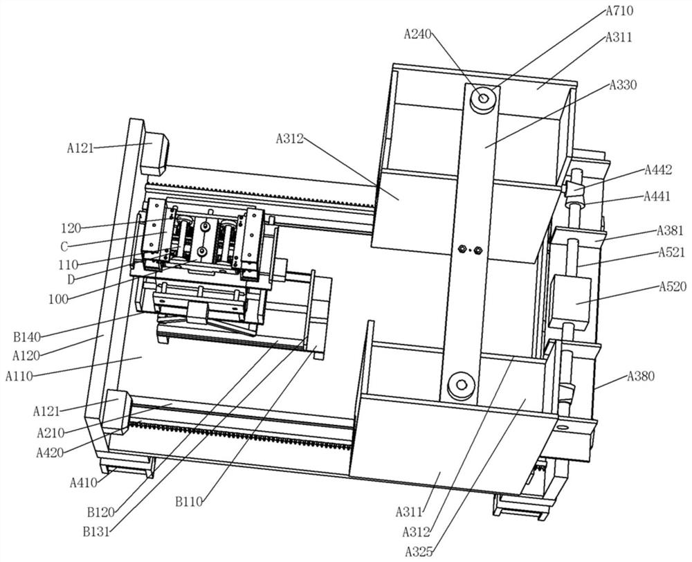 Medium-pressure module and subway bogie automatic positioning and pressing device thereof