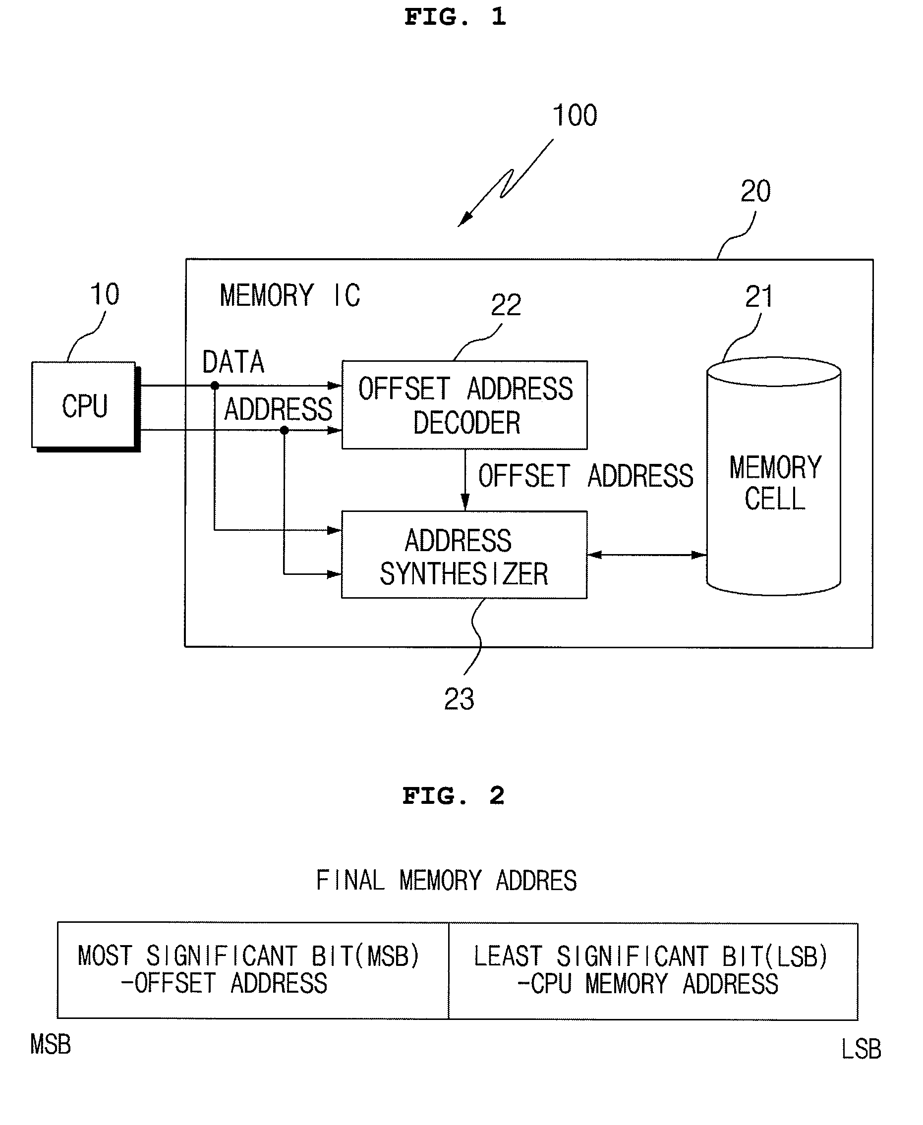 CPU and memory connection assembly to extend memory address space