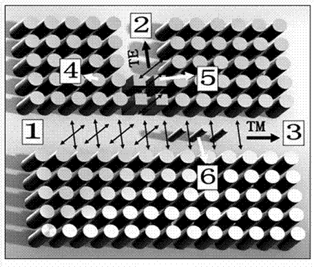 T-shaped polarization beam splitter with photonic crystal waveguide