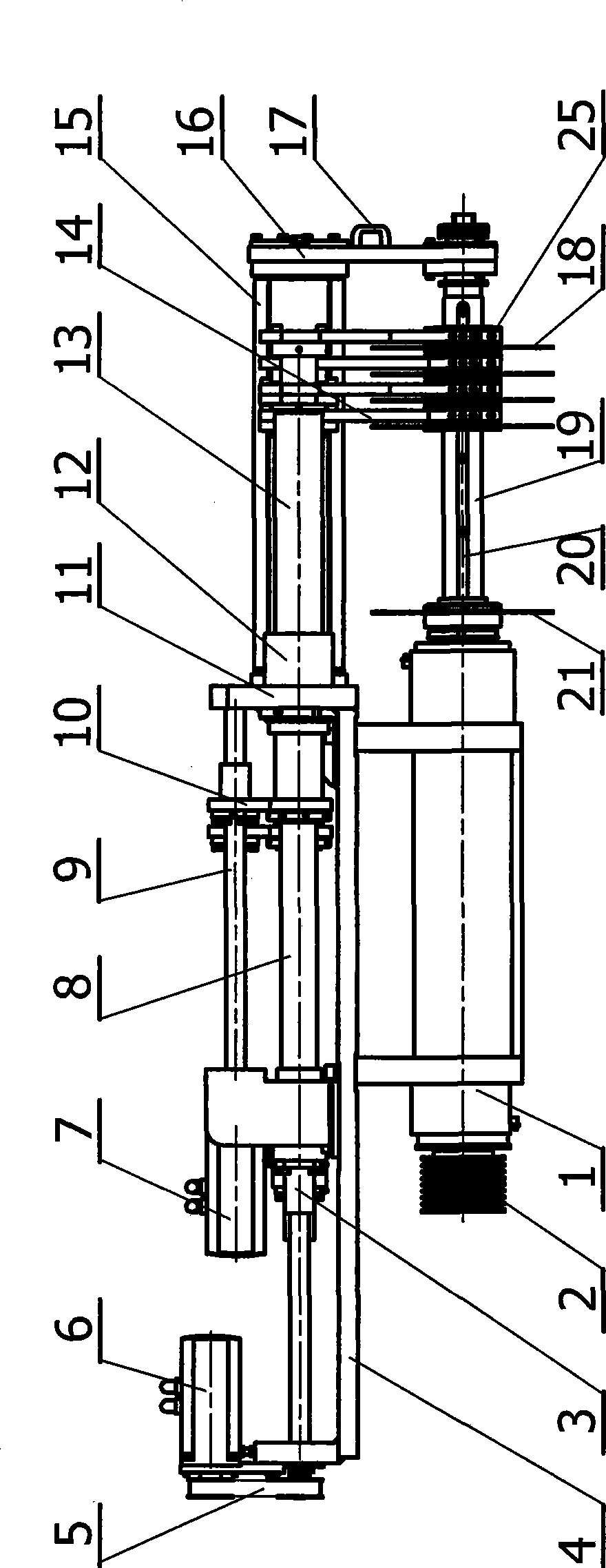 Mandrel structure of circular saw machine for preferably cutting timber in longitudinal direction