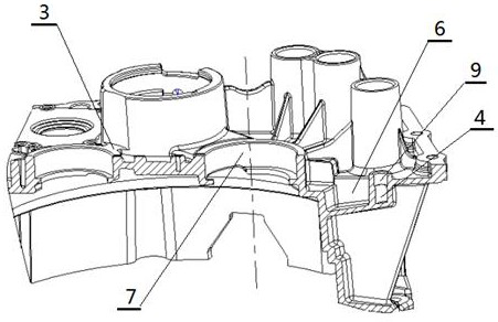 Gearbox reverse gear bearing hole lubricating oil duct structure