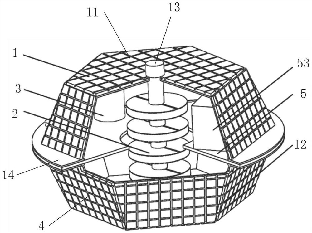 Ocean buoy utilizing wave energy and solar energy to generate electricity