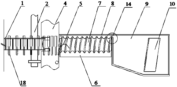 A bottle-shaped container transposition transfer device