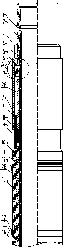 Double-cylinder compression packer