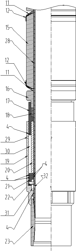 Double-cylinder compression packer