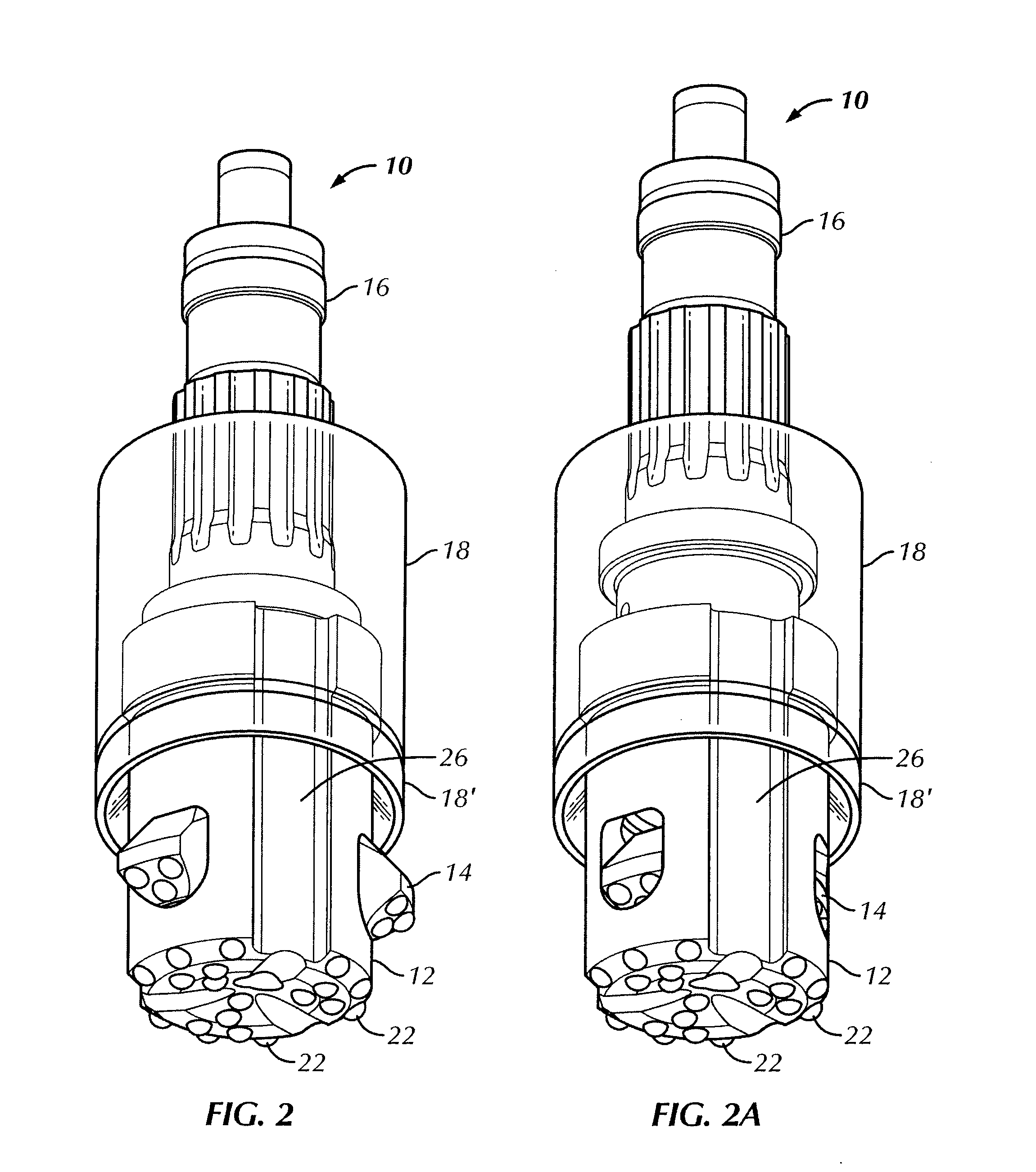 Down-the-hole drill hammer having an extendable drill bit assembly