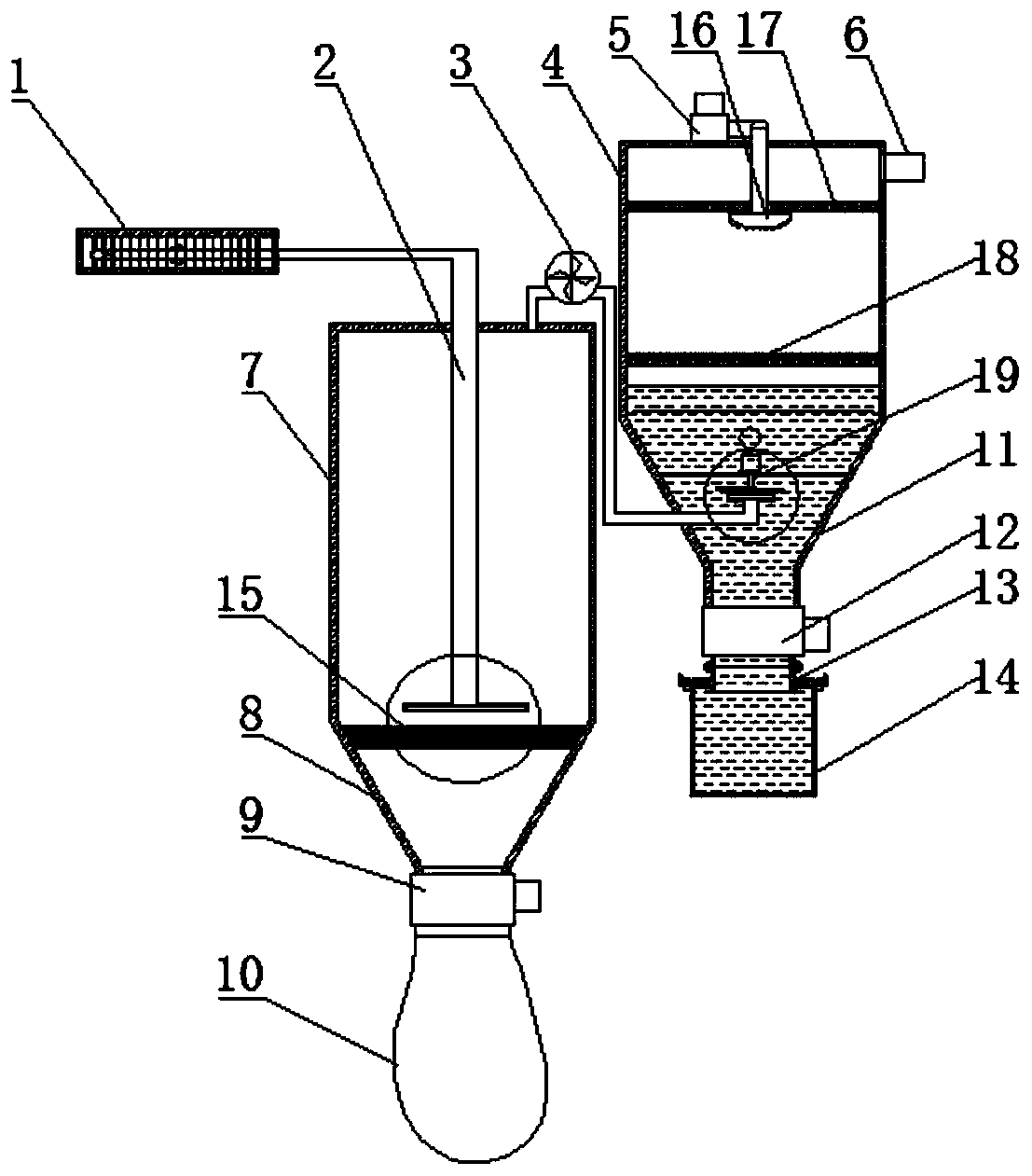 Boiler smoke treatment device