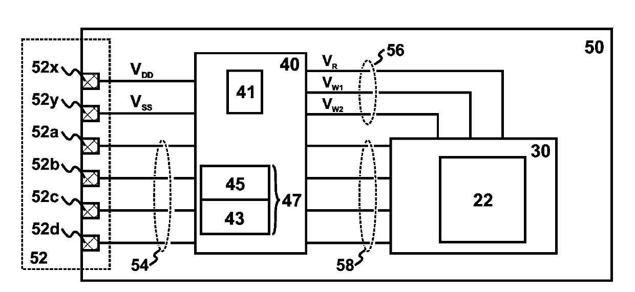 Three-dimensional memory (3D-M) with integrated intermediate circuit chip