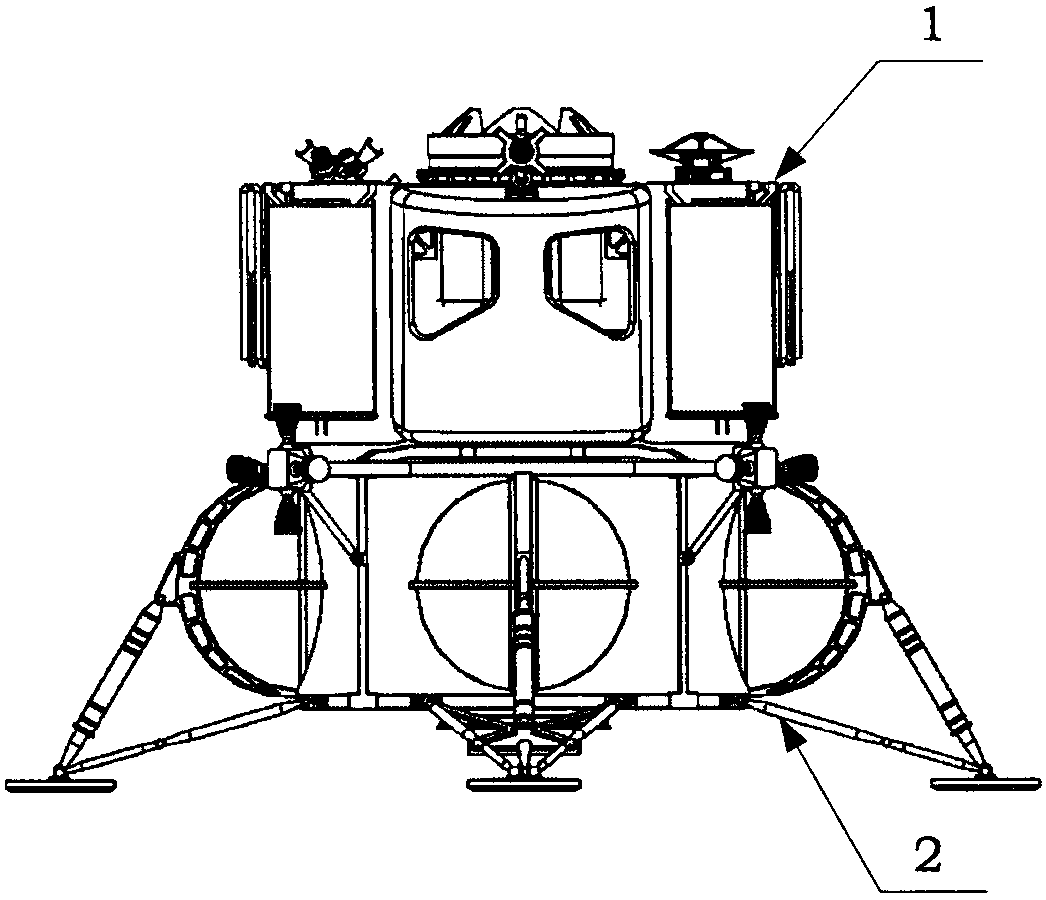 Multifunctional manned lunar surface lander based on modular design