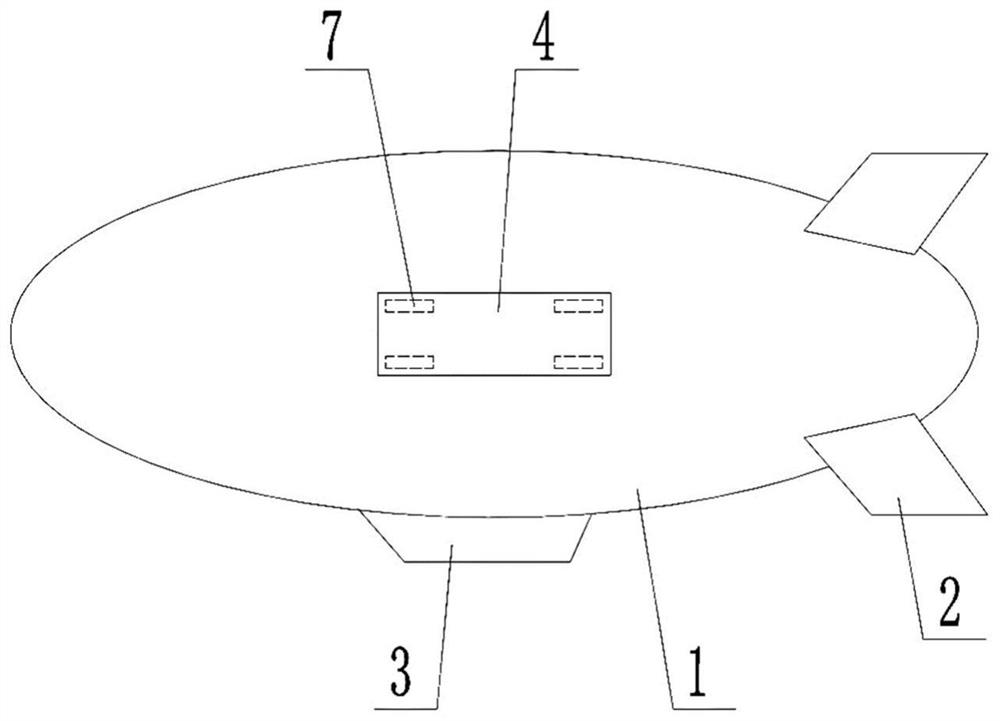 Airship detection load layout structure