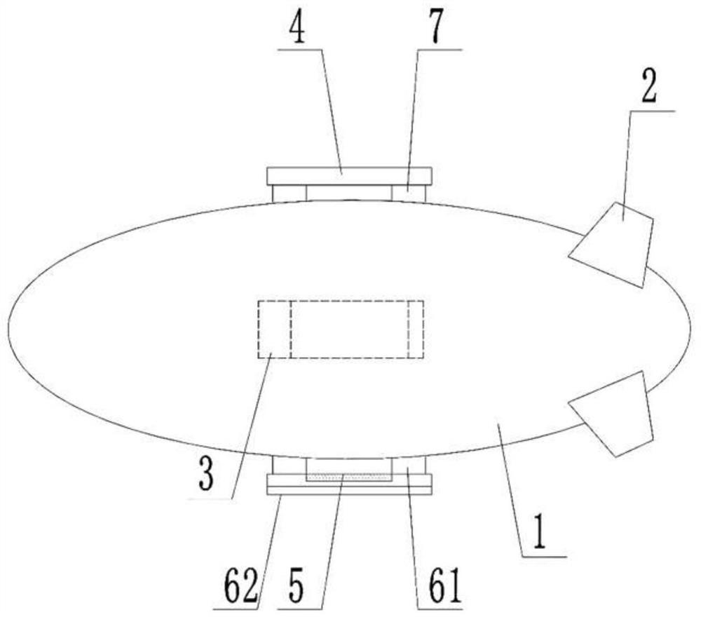 Airship detection load layout structure