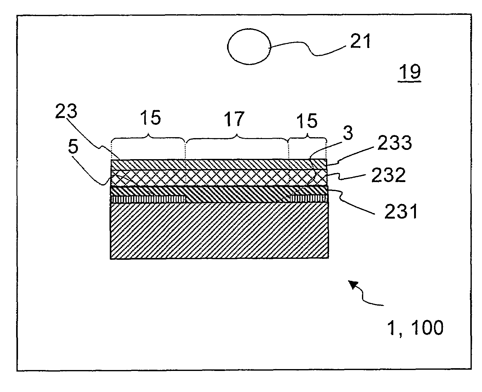 Process for producing patterned optical filter layers on substrates