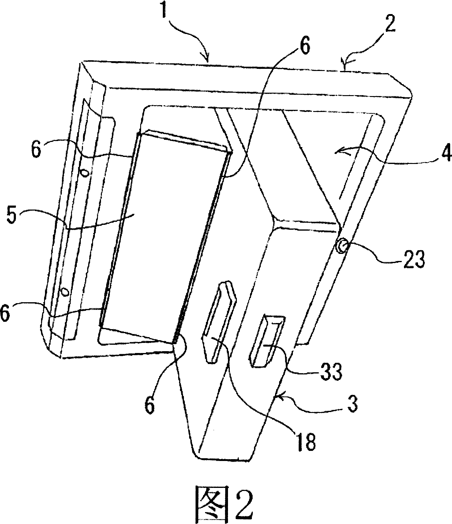 Vehicle boarded monitor storage device