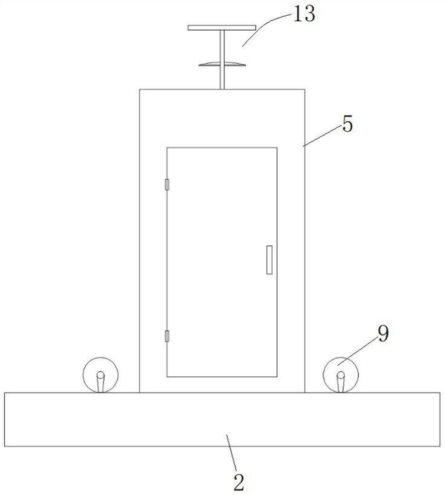 A power distribution equipment control cabinet