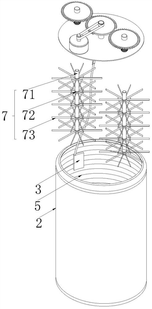 Dynamic rubber product mixing device for artificial intelligence equipment