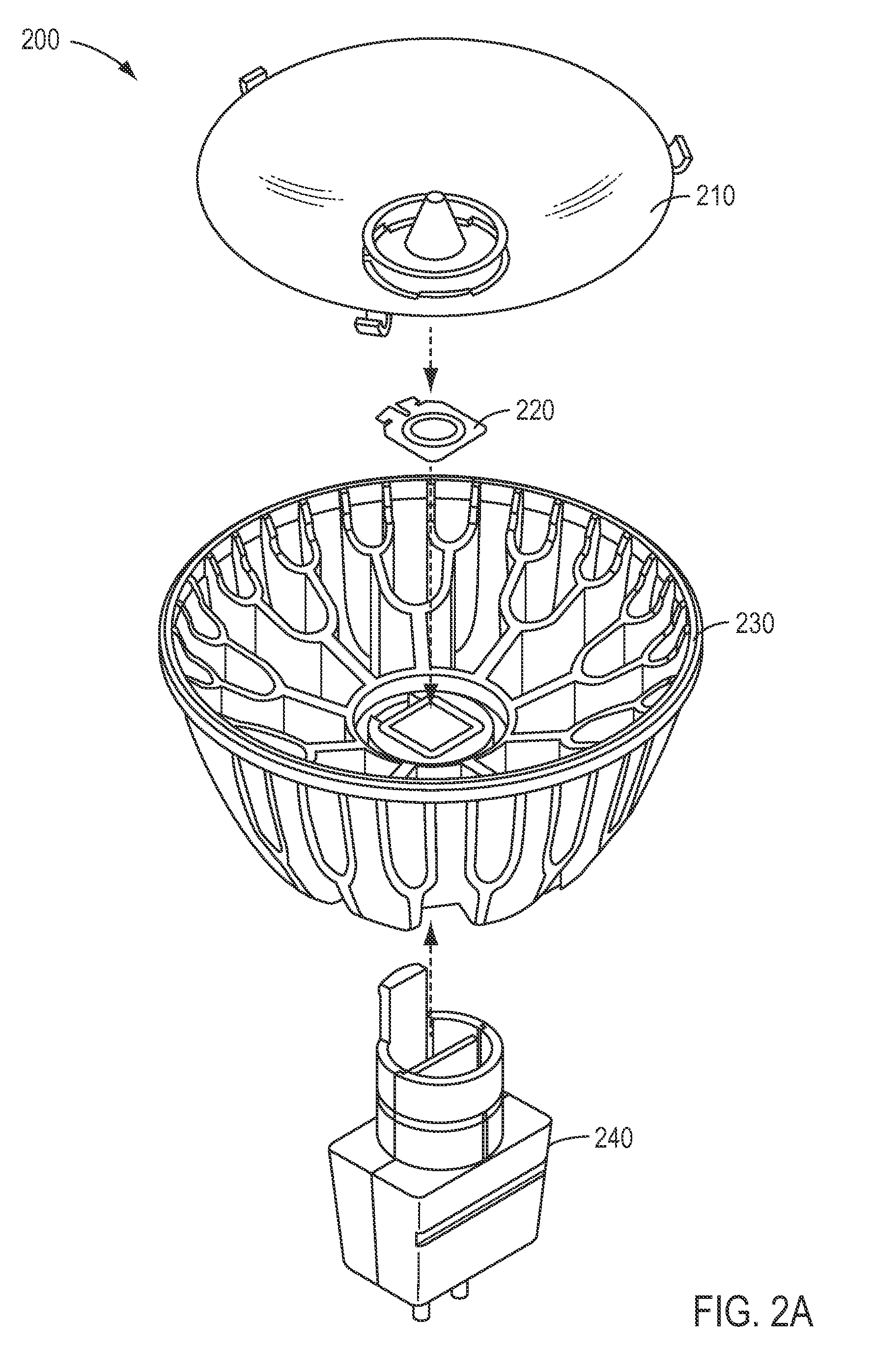 Illumination source with direct die placement