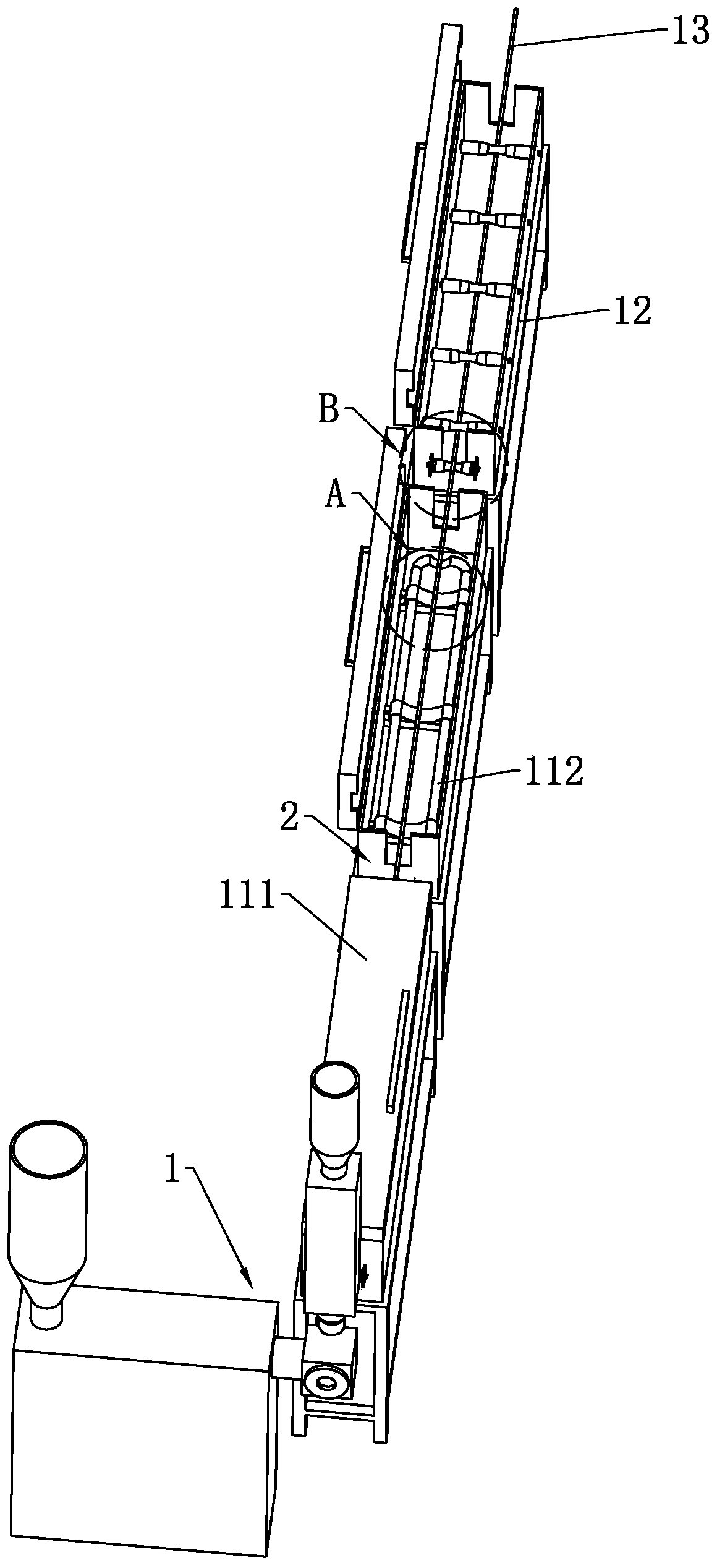 Cable coating silica gel heat setting production device