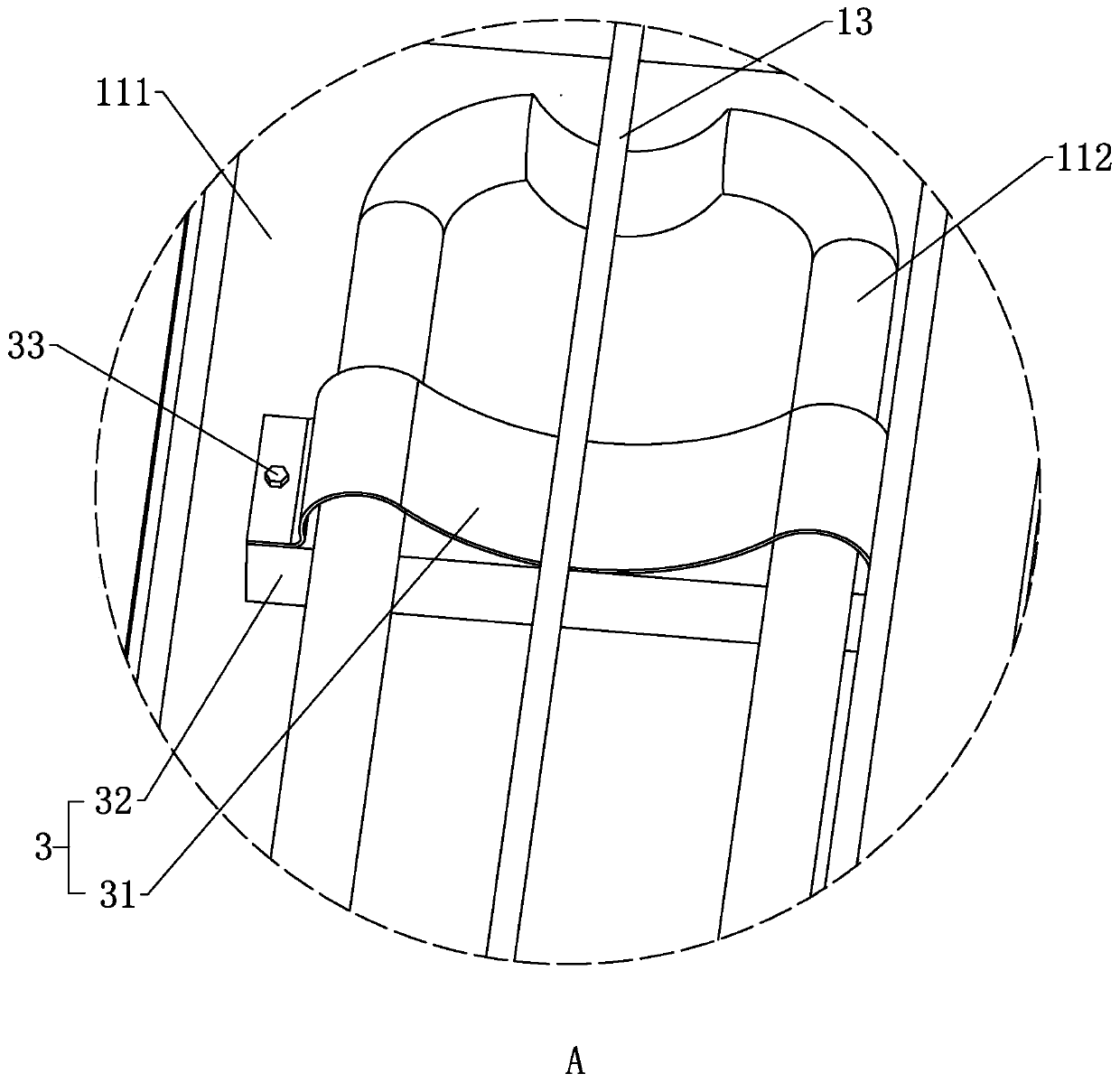 Cable coating silica gel heat setting production device