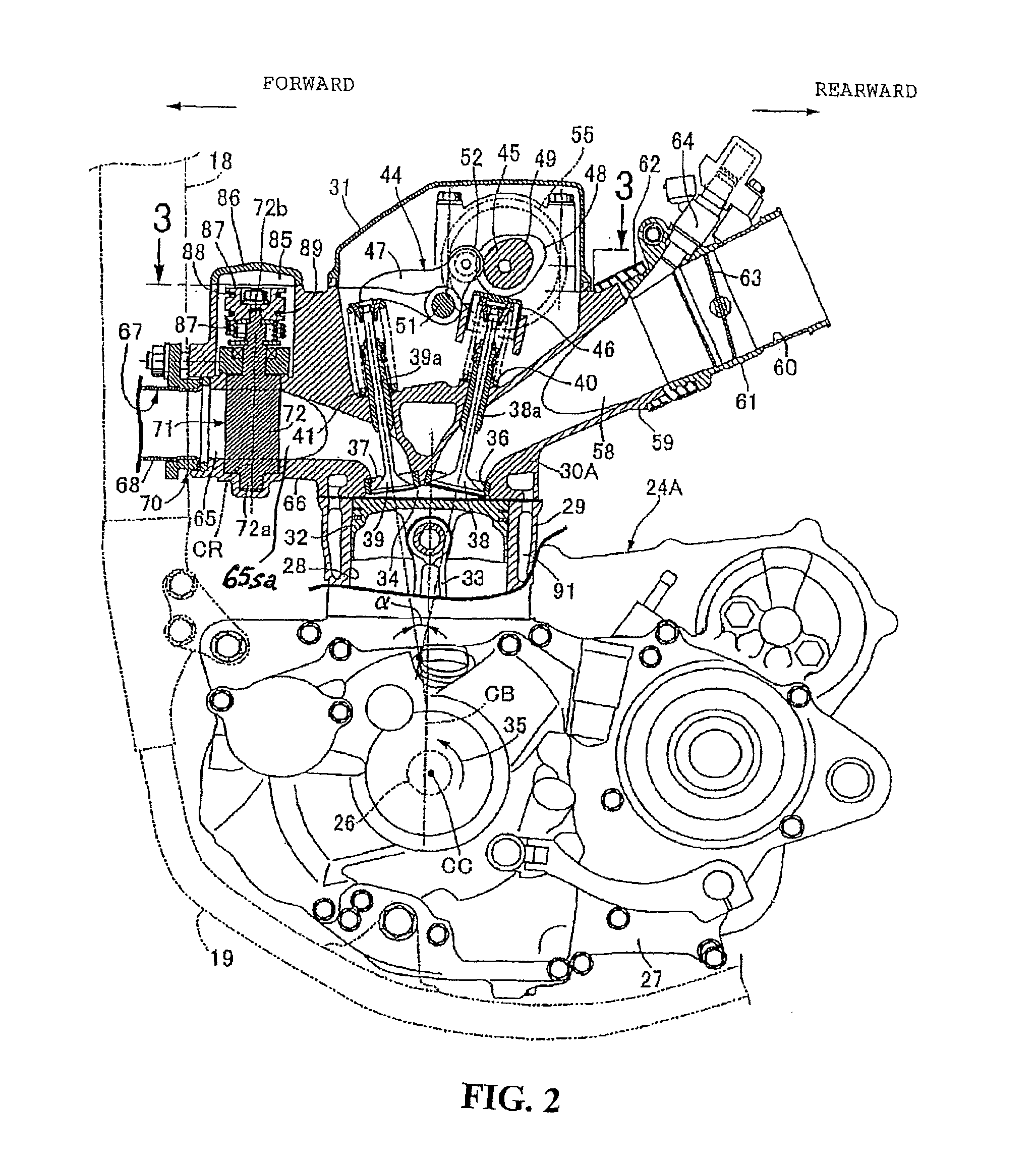 Exhaust control device for vehicle engine