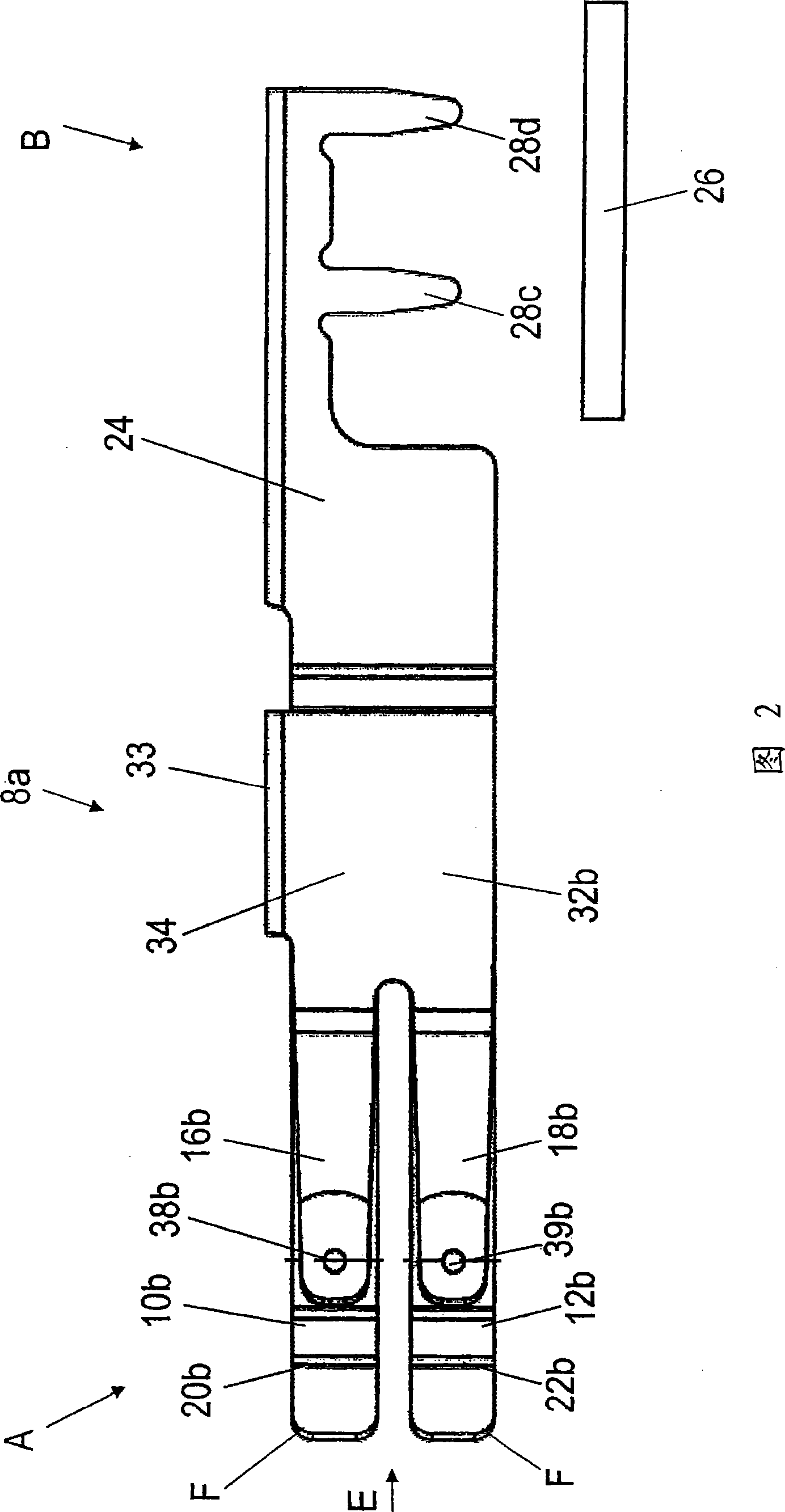 Spring contact for an electric connector and connection