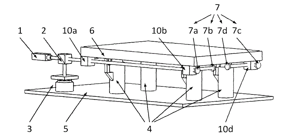 Maglev vibration isolation platform based on gas magnetic zero reference and laser self-collimating measurement