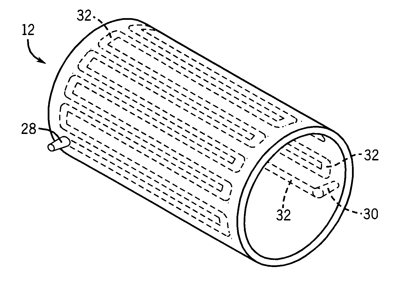 Motor frame having embedded cooling coil