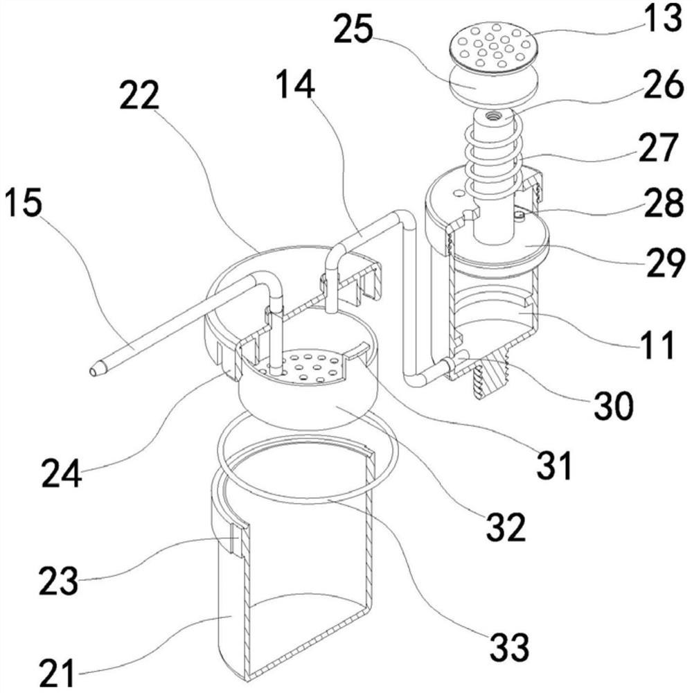 Infantile endocrine effusion sampling device convenient to use