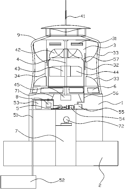 Building distribution combined type wind generating set