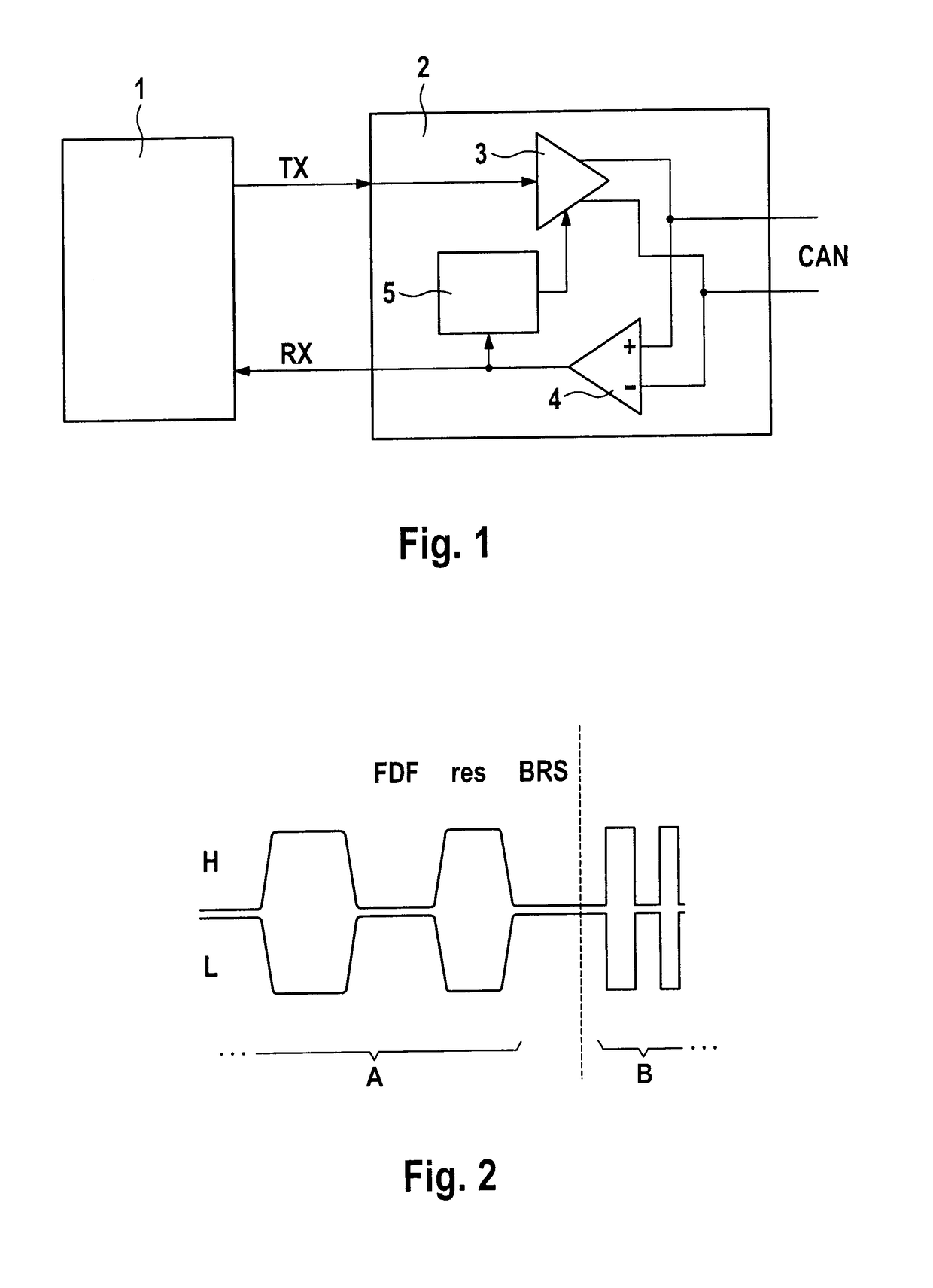 Method for transmitting messages in a data bus system, transceiver and electronic control unit for a motor vehicle