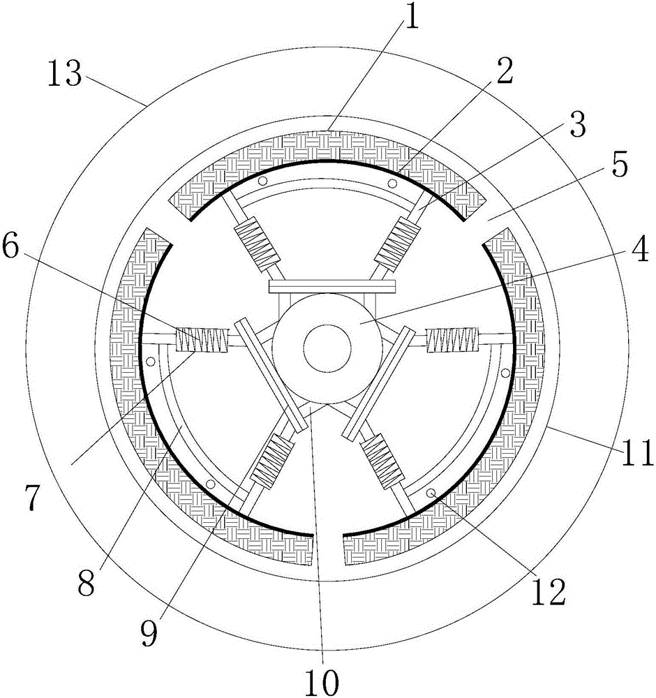 Safety protection device used during separation of automobile wheel