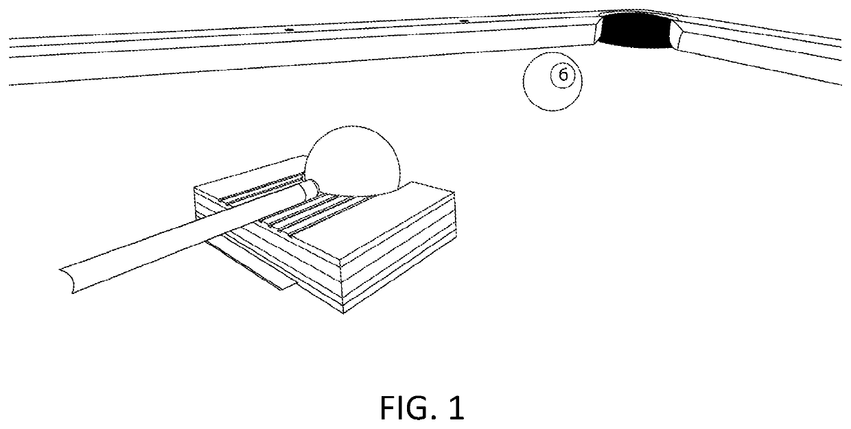A Billiard Training Device to Control the Cue Ball After Impacting a Target Ball