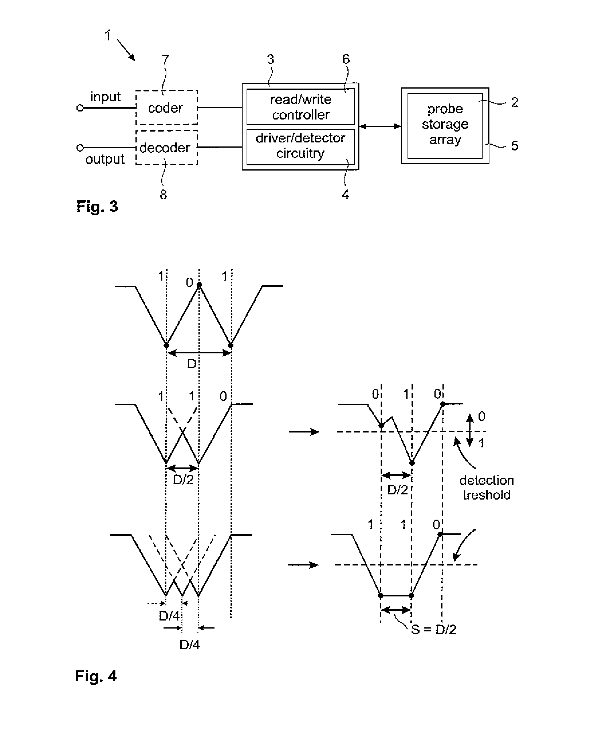 Recording in probe-based data storage devices