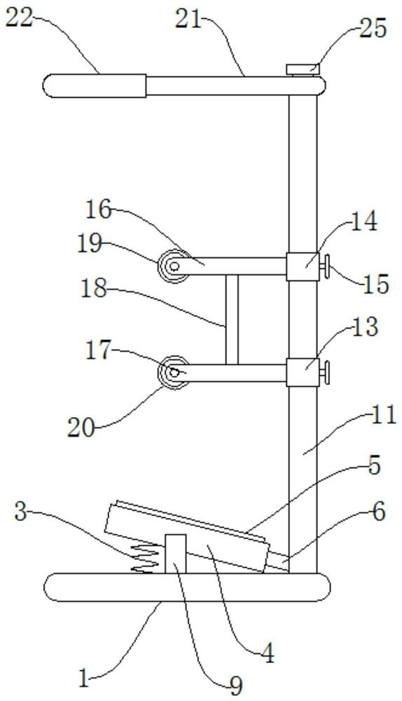 Leg exercise device for neurosurgical nursing of old people and use method thereof