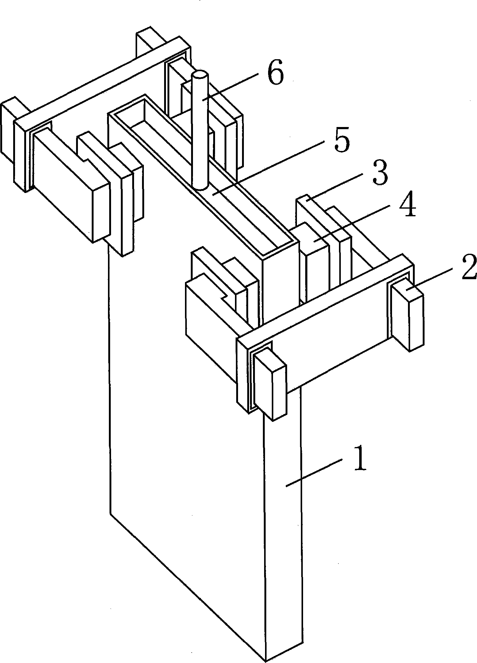 Electro-magnetic braking device for controlling molten metal flow in continuous cast crystallizer