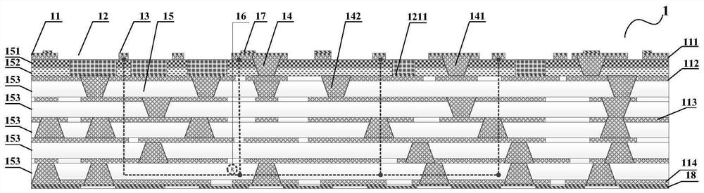 LCP packaging substrate, manufacturing method and multi-chip system-in-package structure