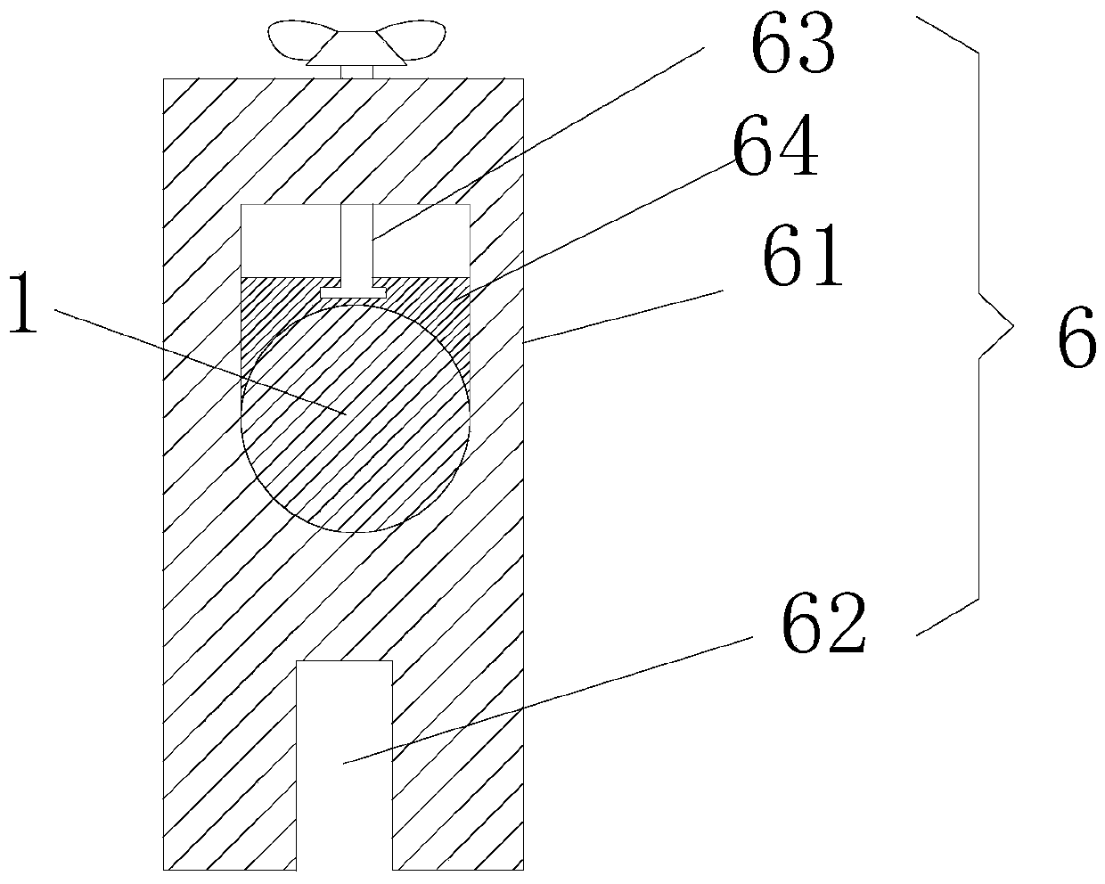 Seedling growth righting auxiliary device for yam tissue culture