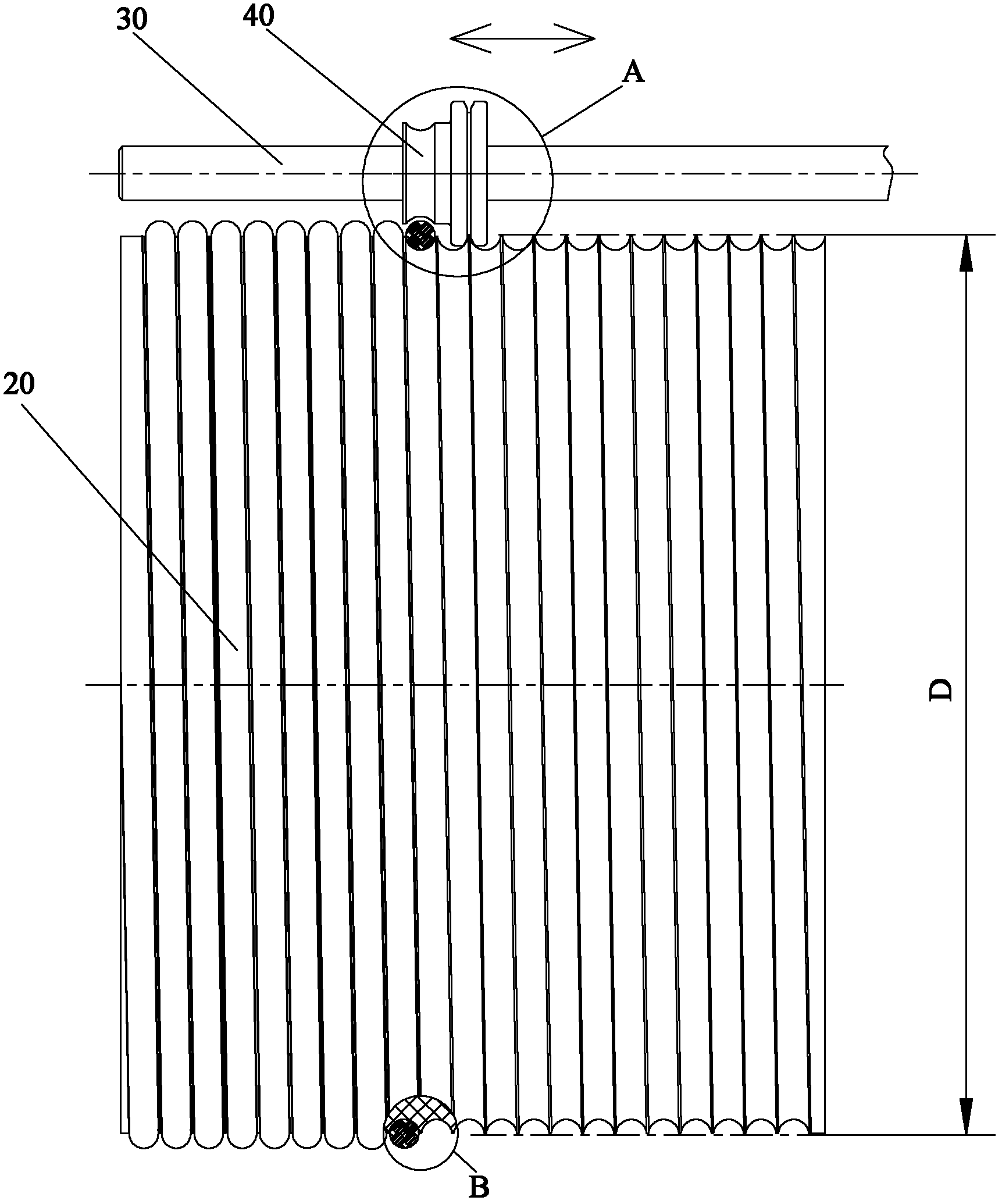 Cable reel and crane comprising same
